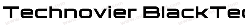 Technovier BlackTechnovier Black字体转换